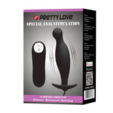 PrettyLove 12 Vibration Functions Butt Plug